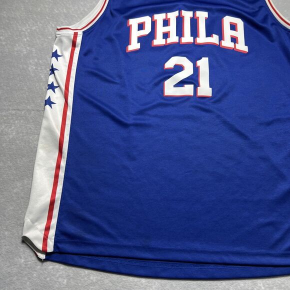 Philadelphia 76ers #21 EMBIID NBA Basketball Jersey By Fanatics PHILA- XL - Picture 4 of 10